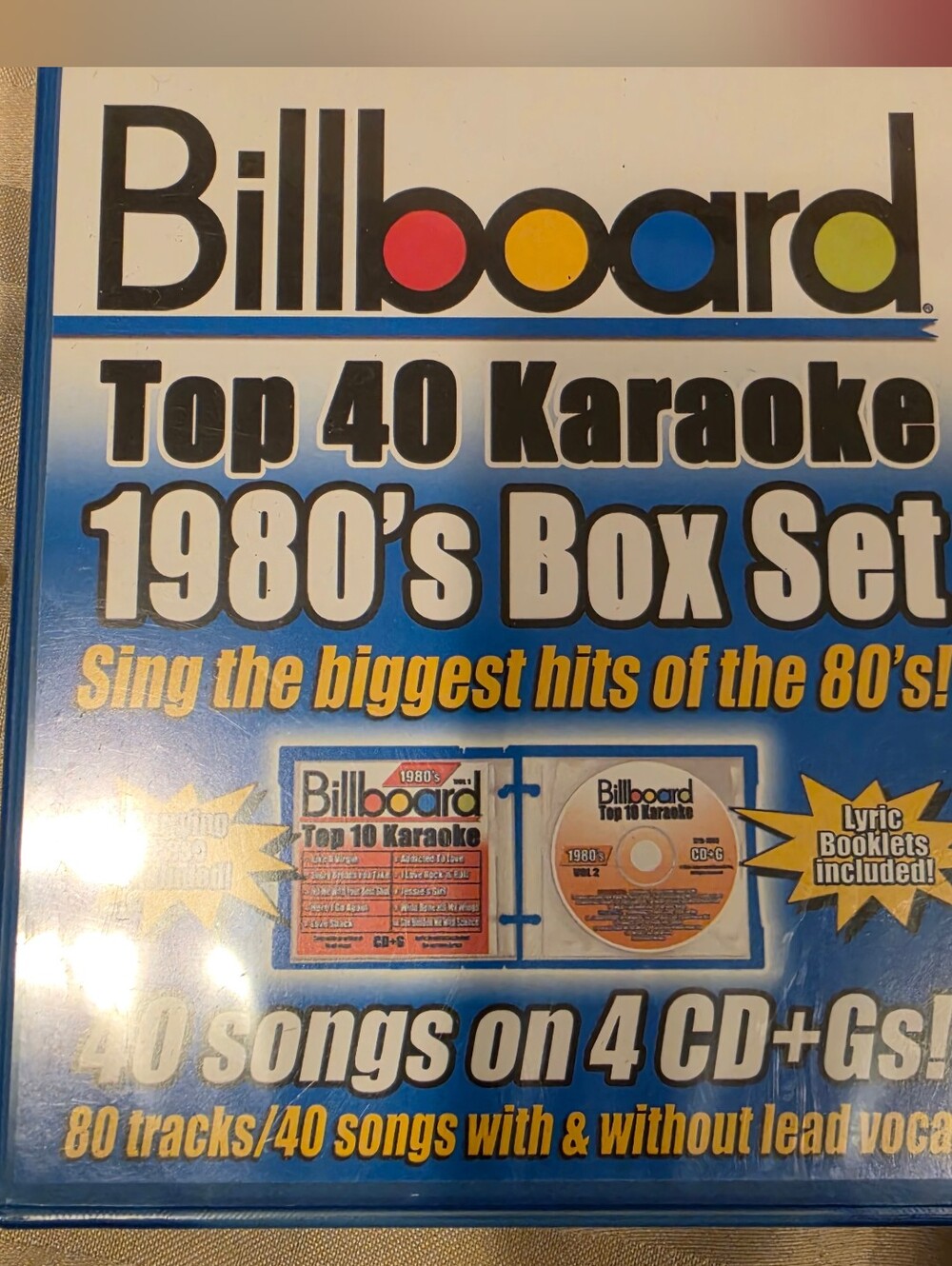 Billboard Top 40 Songs  Karaoke 1980's Box Set - Madonna B52' Robert Palmer +++